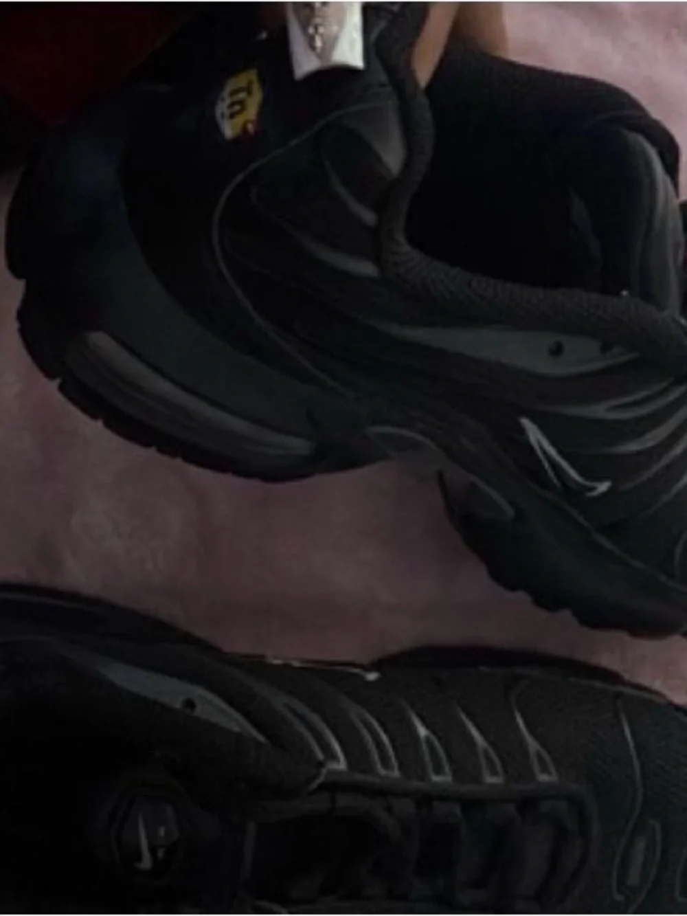 Nike Women's Black Athletic Sneakers with Subtle Silver Accents